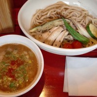 「海老香る つけ麺 ＋ 炙り野菜」@つけ麵専門店 あかむぎの写真