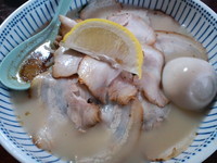 「塩野菜（チャーシュー）＋味玉＝1130円」@福輪家の写真