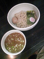 「つけ麺７００円+味玉(ｸｰﾎﾟﾝ)」@入谷製麺の写真