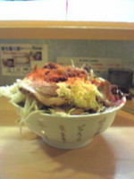 「豚ラーメン野菜増し唐辛子多め」@ラーメン荘 地球規模で考えろ 伏見本店の写真