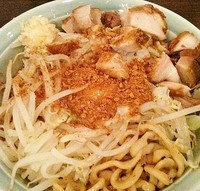 「あえそば750円麺少なめヤサイニンニク」@麺や あかつきの写真