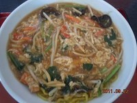 「フカヒレあんかけラーメン（カニ入り）　950円」@中国四川食堂 飛龍の写真