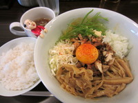 「マサラまぜそば＜ランチ限定＞」@TSURUMEN 大阪城北詰店の写真