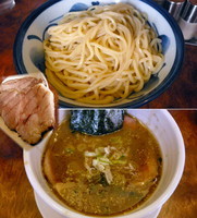 「冷つけ麺 濃厚 750円 + 特選炙りチャーシュー 380円」@つけ麺 目黒屋の写真