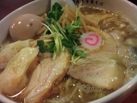 「塩 特製江戸前煮干中華そば（大盛）」@江戸前煮干中華そば きみはんの写真