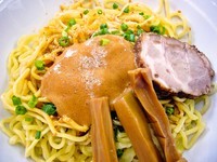 「まぜらーめん（500円）＋大盛り（100円）＋生ビール」@珍來 柏日立台店の写真