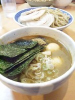 「特製つけそば（大盛り）＋半熟味玉」@本家大黒屋本舗 平井店の写真