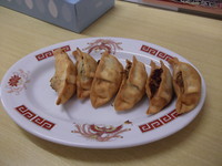 「揚げ餃子 6個　350円」@さのらーめん 笑まる 佐野店の写真