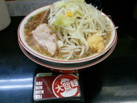 「ラーメン野菜・ニンニク増し(６８０円)」@らぁめん 元気の源の写真