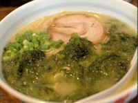 「あおさ入り　替え玉」@らーめん まる玉 両国店の写真