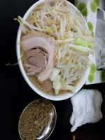 「ラーメン（並盛）＋カレーフレーク＝730円」@ラーメン浜田家の写真