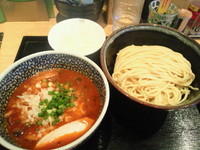 「ｶﾆﾄﾏﾄつけ麺(800円)」@麺屋 一燈の写真