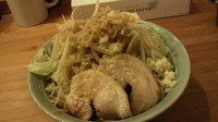 「えぼし麺(かため・野菜マシ・ニンニク少)」@えぼし麺 菜良の写真