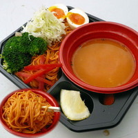 「ソラノイロ　ムール貝のベジつけソバ 800円」@大つけ麺博2011の写真