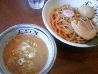 「漬け玉つけ麺（中盛・あつもり）」@重厚煮干中華そば 大ふく屋の写真