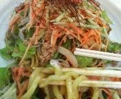 「たっぷり野菜のサラダ担々麺　720円」@マイ夢ガーデン138の写真