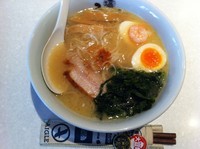 「塩玉らーめん+四万十川のあおさのり」@塩らーめん ひるがおEX 品川キッチンの写真