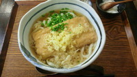 「きつねうどん大盛　ランチセット」@自家製麺 うどん屋 てんてこの写真
