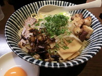 「ニンニク塩油そば（800円）」@七重の味の店 めじろ 川崎BE店の写真