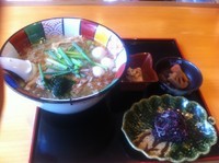 「『星火ラーメンと黒米のおにぎり膳』￥１０００」@旬魚菜・炭火焼・鍋・星火の写真
