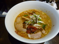 「辛味噌ラーメン＋醤油つけ麺」@ラーメン 輝の写真