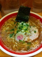 「豚鶏中華そば　大盛り【880円】」@赤備の写真