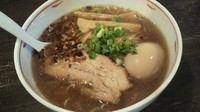 「醤油煮干らぁ麺 味玉」@麺や Bar 渦の写真