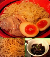 「つけ麺￥800＋木耳￥100＋大盛無料＝￥900」@豚そば 成の写真