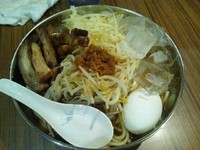 「【9月限定】冷し和風ラーメンガッツリver（並盛）650円」@中華そば 伝堂の写真