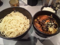 「つけ麺 300g 5辛 ￥800」@極辛BLACKつけ麺 七代目けいすけの写真