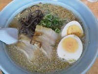 「老塩とんこつ￥650+￥玉子50+替玉￥100」@門真 天神旗の写真