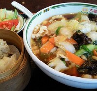 「五目そばセット（600円）」@飲茶居酒屋 大福源 蒲生店の写真