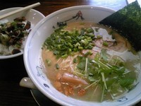 「鶏塩ラーメン＋ミニチャーシュー丼」@中華そば 一楽の写真