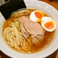 「味玉中華そば（並）￥７８０＋鶏そぼろ飯（サービス）」@福の神食堂の写真
