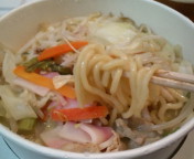 「ちゃんぽんセット（ちゃんぽん+餃子）730円+持帰容器30円」@長崎ちゃんぽんリンガーハット 埼玉草加松原店の写真