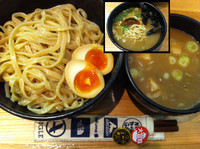 「つけ麺並盛り+味玉+〆ラー」@づゅる麺 豚あじ 恵比寿神社前の写真