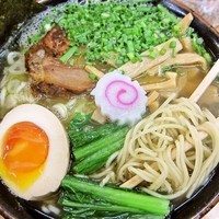 「【金曜魚の日限定】Ｗ煮干蕎麦　900円」@MENYA 食い味の道有楽の写真