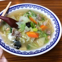 「五目汁そば（￥850）」@平和楼の写真