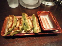 「しそ餃子(4個)(330円)」@光麺 秋葉原店の写真