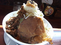 「雷醤味噌ラーメン（大盛・野菜マシ）」@喝力屋の写真