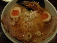 「塩ラーメン（ねぎ油）＋味玉＋ガンコ飯」@宗家一条流がんこラーメン 十八代目の写真