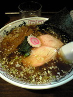 「中華そば（さんま香油入り）￥720」@二代目 にゃがにゃが亭の写真