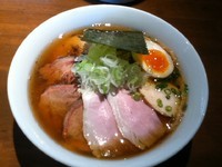 「煮干苦醤油+低温、直火、炭火」@喜元門 つくば研究学園店の写真