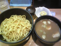 「つけ麺＋〆ラー（すだちと魚粉セット50円）」@づゅる麺 豚あじ 恵比寿神社前の写真