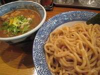「濃厚 味玉、肉入 つけ麺（極太胚芽麺 大盛）」@道玄坂マンモスの写真