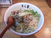 「【限定】牛焼き肉のっけ盛りぶっかけそば　ごはん付き￥780」@きら星の写真