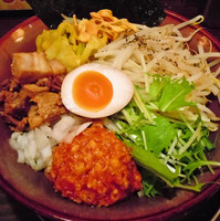 「油そば￥７８０（麺大盛りサービス）」@光麺 新宿南口店の写真