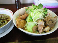 「ビックウェーブ肉ましつけめん中盛」@麺の家 渚の写真