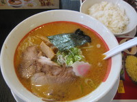 「味噌らーめん409（大盛り105）＋ライス157円」@幸楽苑 六本木店の写真