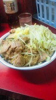 「小豚ダブル＋ニンニク」@ラーメン二郎 目黒店の写真
